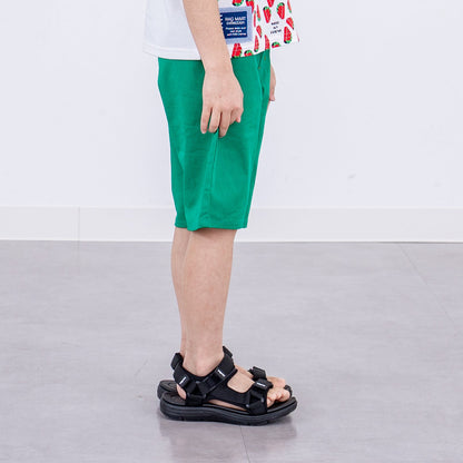 ストレッチカラーパンツ５分丈　GREEN
