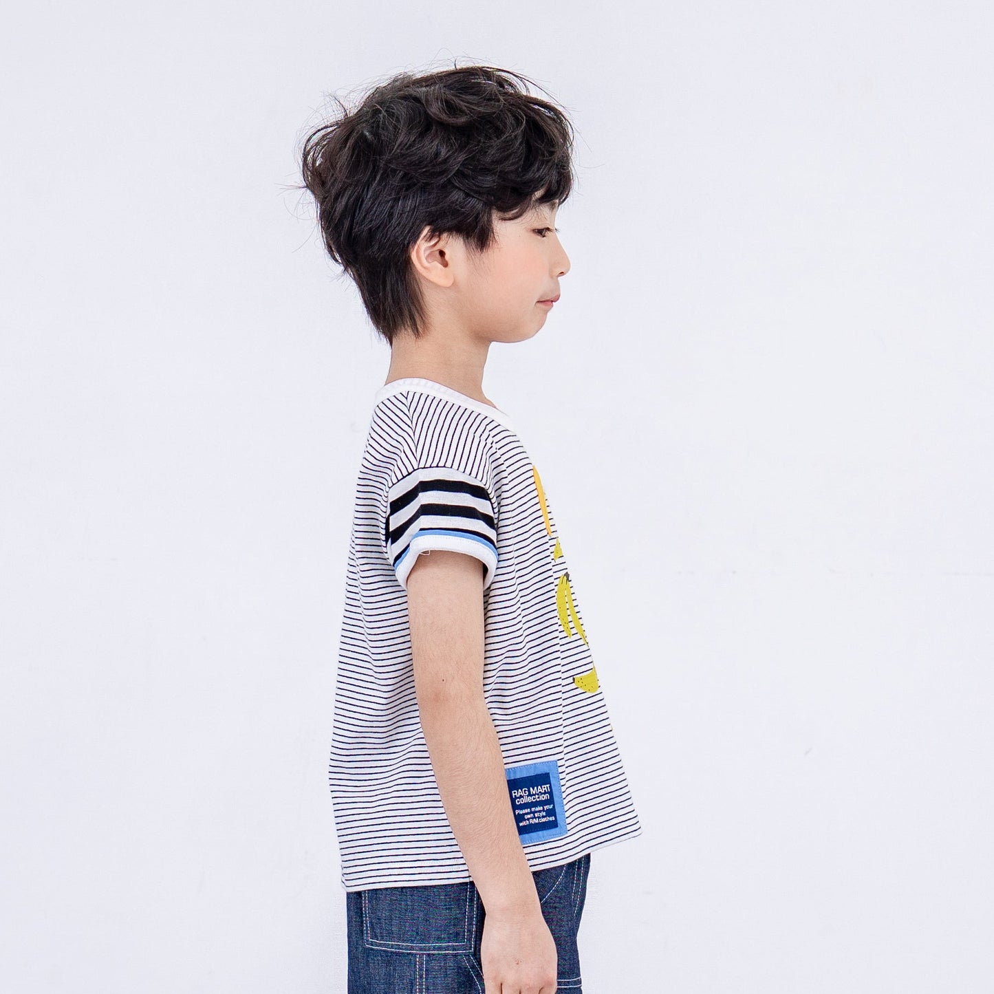 ショートスリーブTシャツ【バナナ】　BORDER