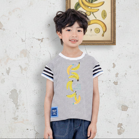 ショートスリーブTシャツ【バナナ】　BORDER