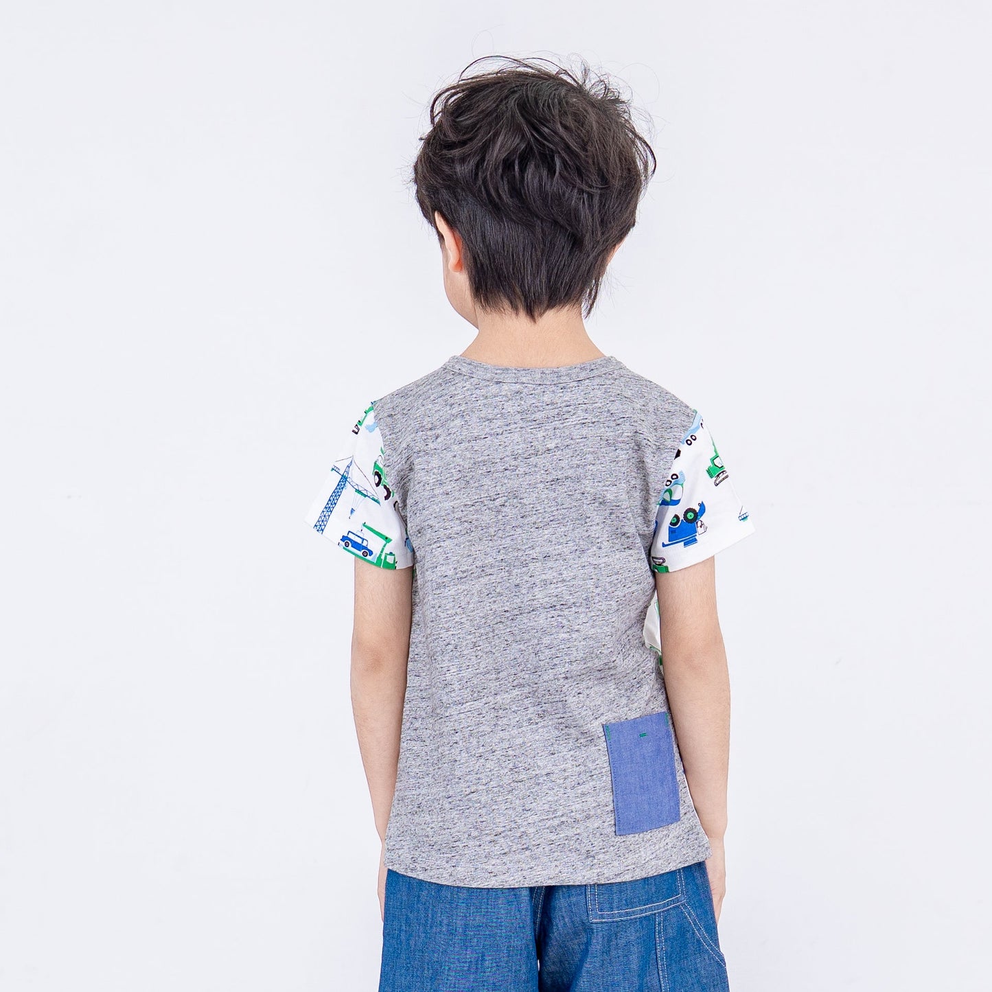ヘンリーネックTシャツ 【はたらくクルマ】　 OFF-WHITE