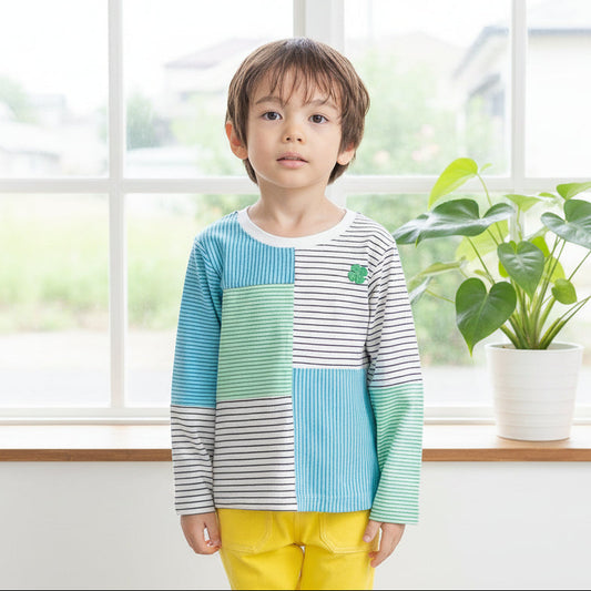 ボーダーTシャツ　BLUE