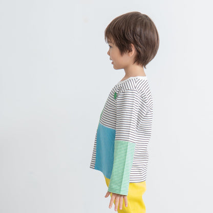 ボーダーTシャツ　BLUE