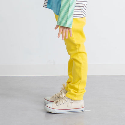 カラーニットデニムパンツ　YELLOW