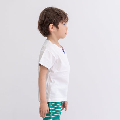 スリットネックTシャツ　OFF-WHITE