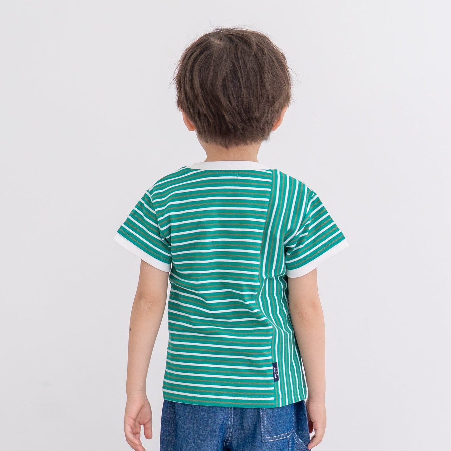 ボーダーTシャツ　GREEN