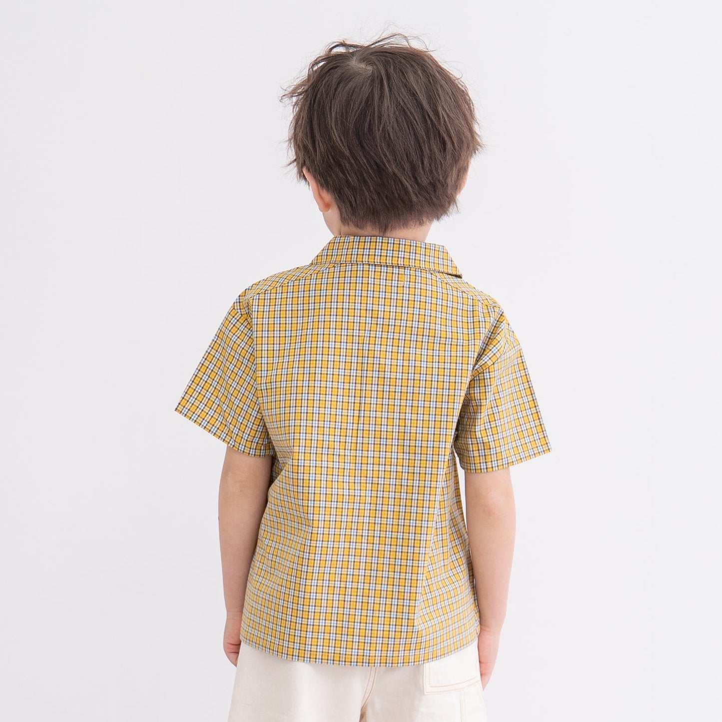 開襟シャツ　CHECK