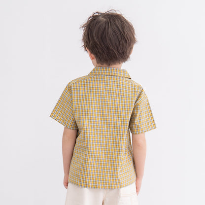 開襟シャツ　CHECK