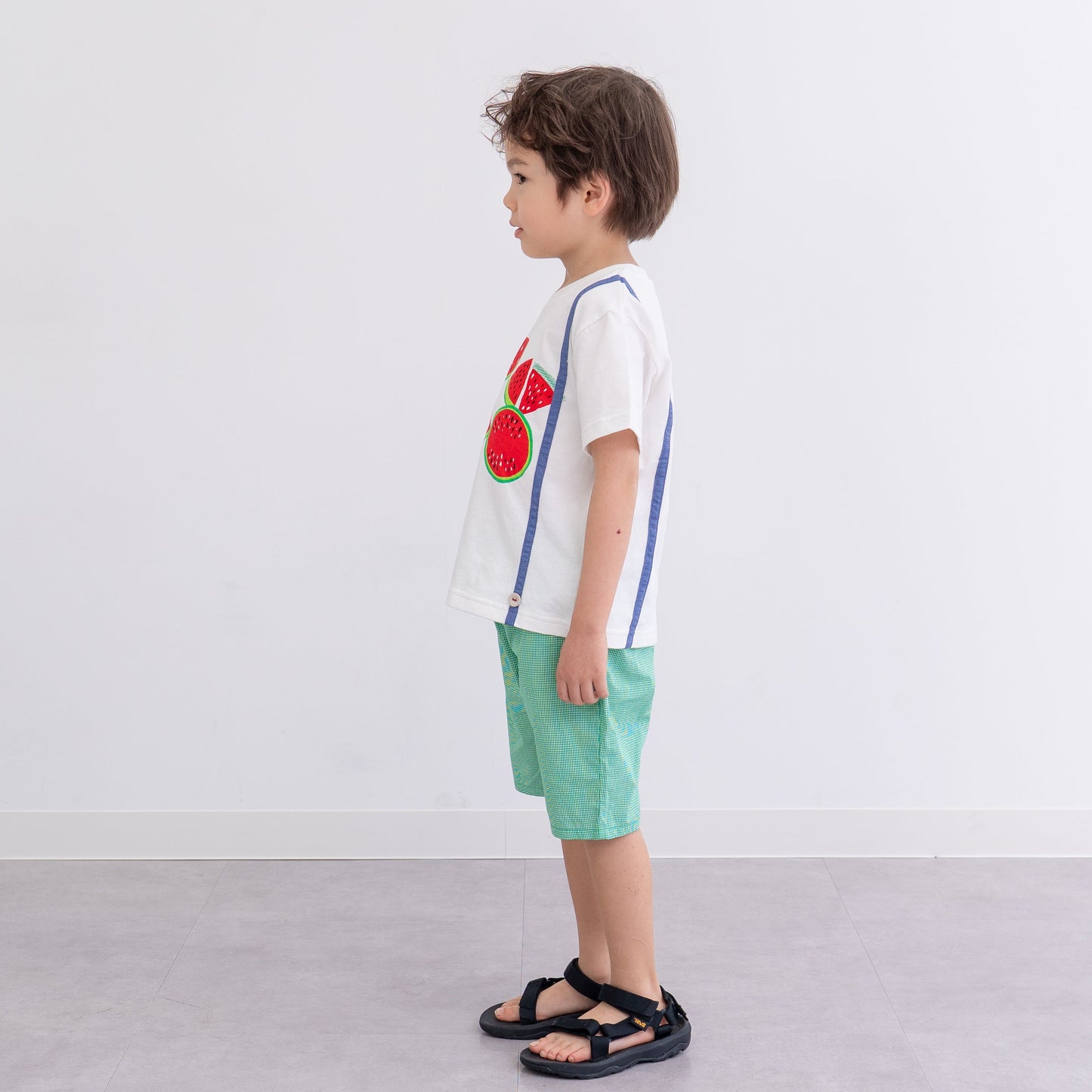 サスペンダーフルーツセット【スイカ】　OFF-WHITE