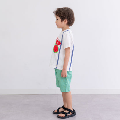 サスペンダーフルーツセット【スイカ】　OFF-WHITE