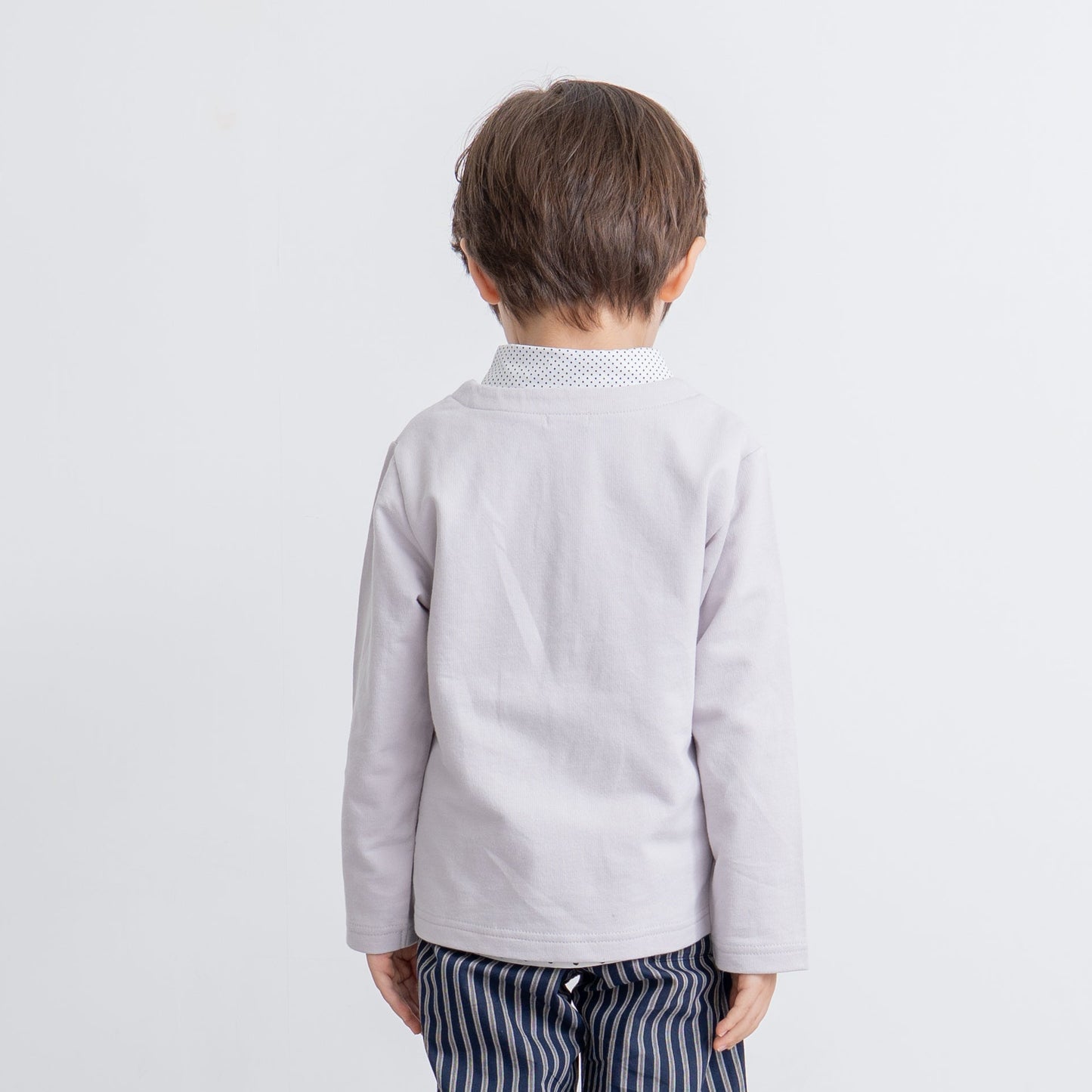 スタンダードVネックカーデ　GRAY