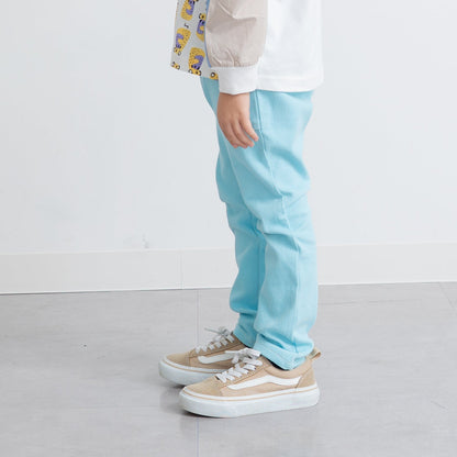 カラーニットデニムパンツ　SAXE