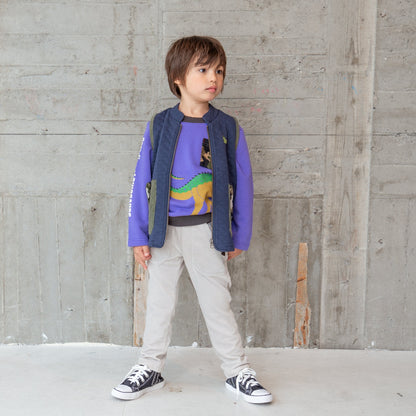 ニットキルトベスト NAVY