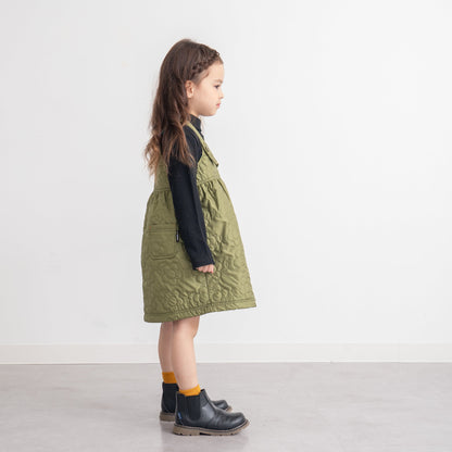 ナイロンキルトワンピース　KHAKI
