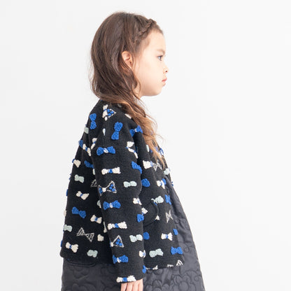 ボアフリースジャケット　BLACK