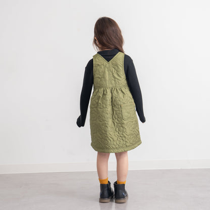 ナイロンキルトワンピース　KHAKI
