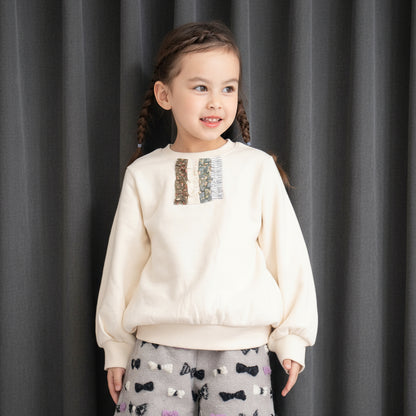 ぽわん袖トレーナー　IVORY