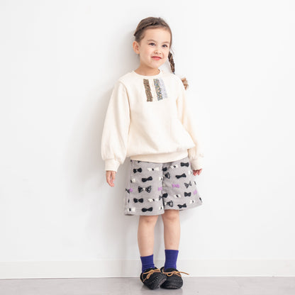 ボアフリースキュロットパンツ　GRAY