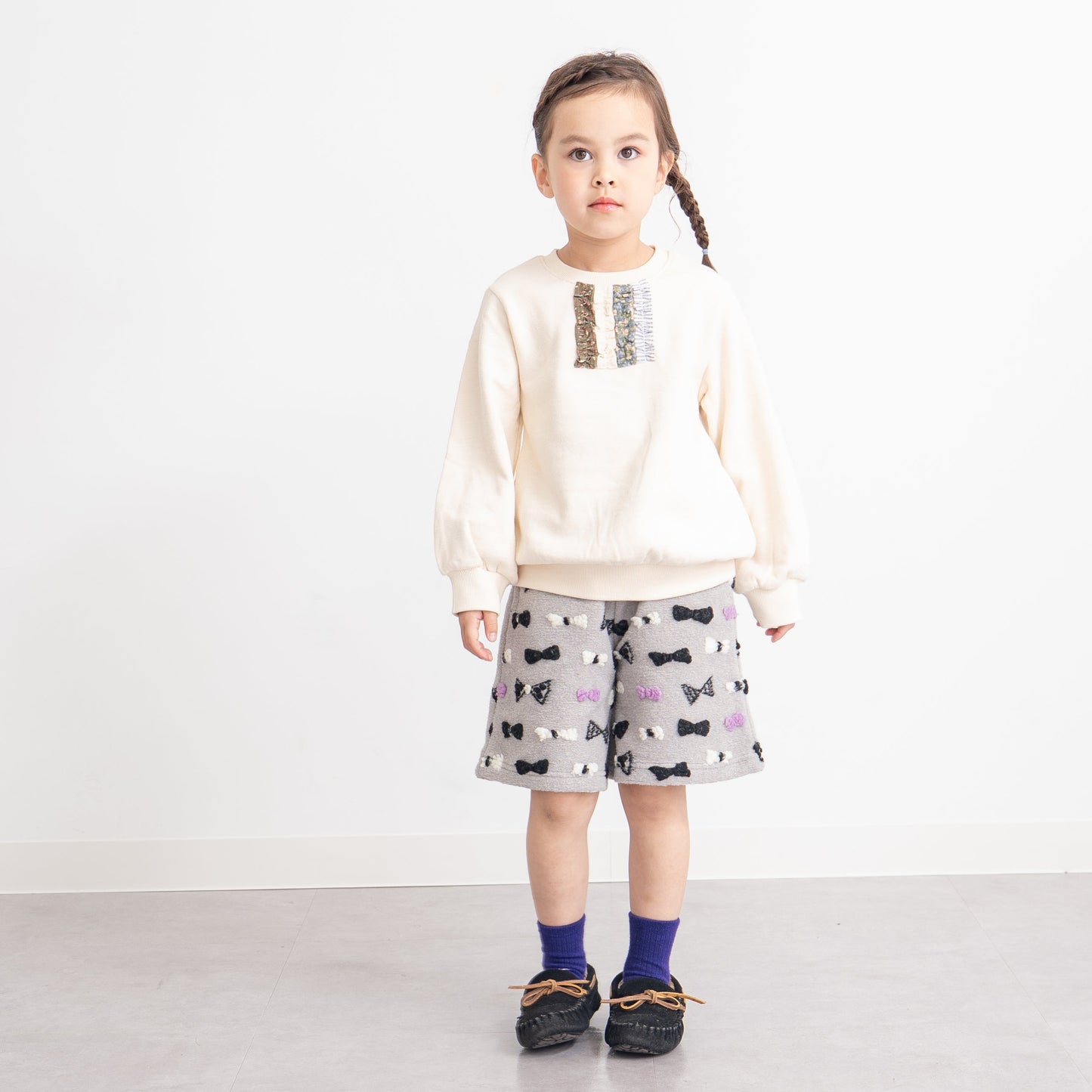 ぽわん袖トレーナー　IVORY