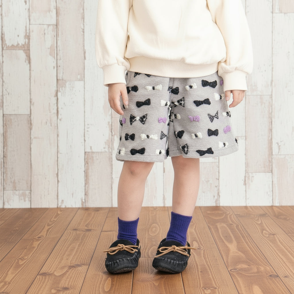 ボアフリースキュロットパンツ　GRAY