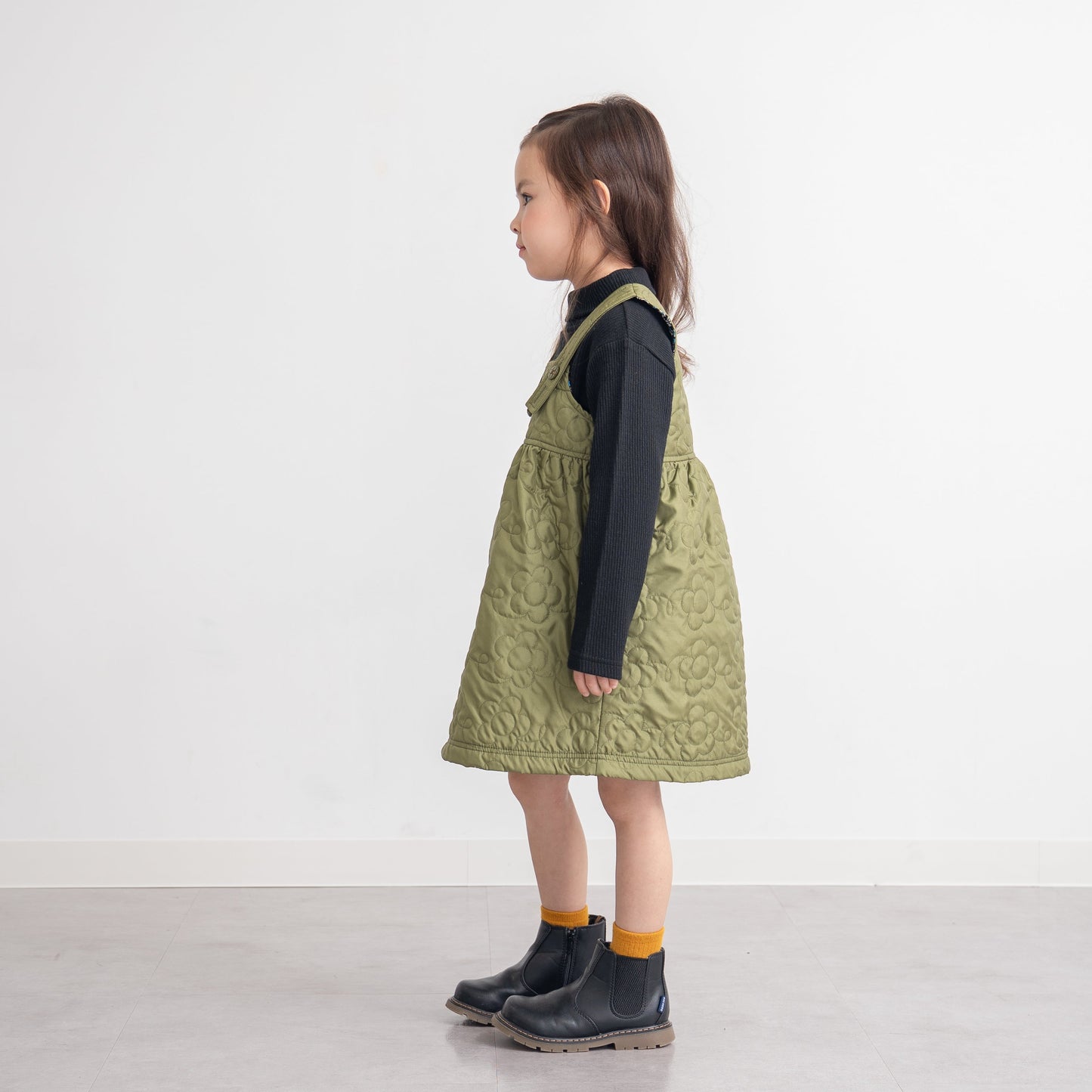 ナイロンキルトワンピース　KHAKI