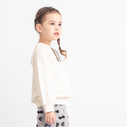 ぽわん袖トレーナー　IVORY