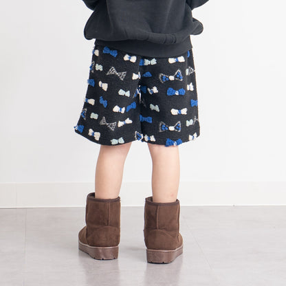 ボアフリースキュロットパンツ　BLACK