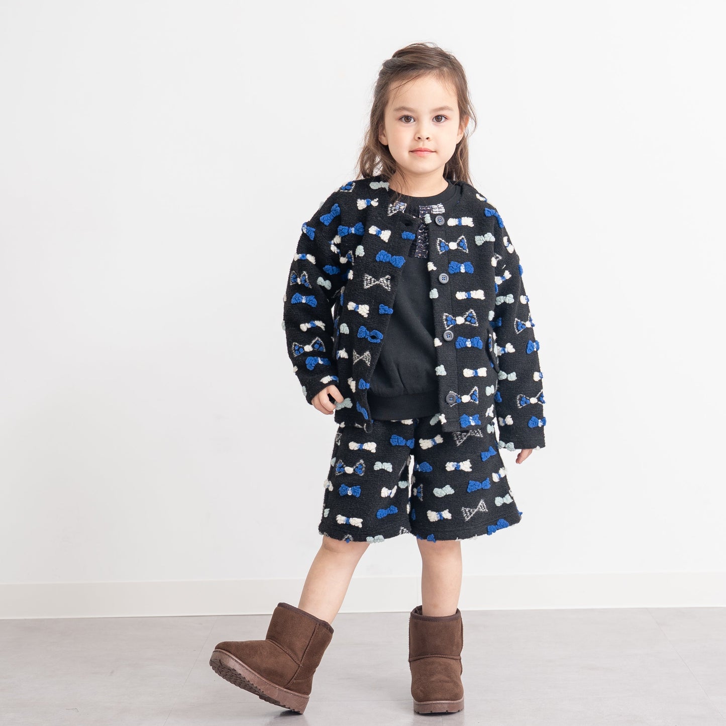 ボアフリースジャケット　BLACK