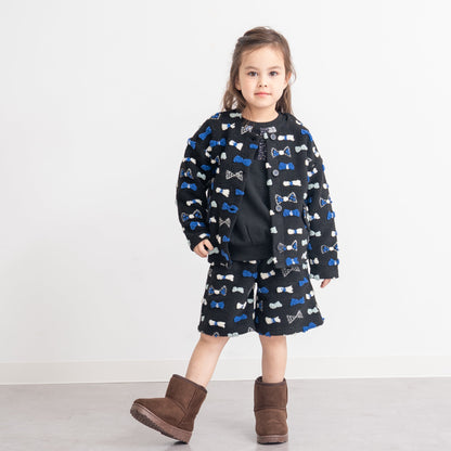 ボアフリースジャケット　BLACK