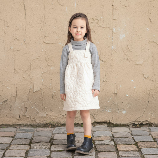 ナイロンキルトワンピース　IVORY