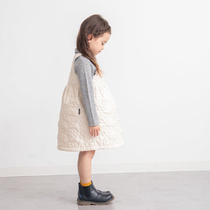 ナイロンキルトワンピース　IVORY
