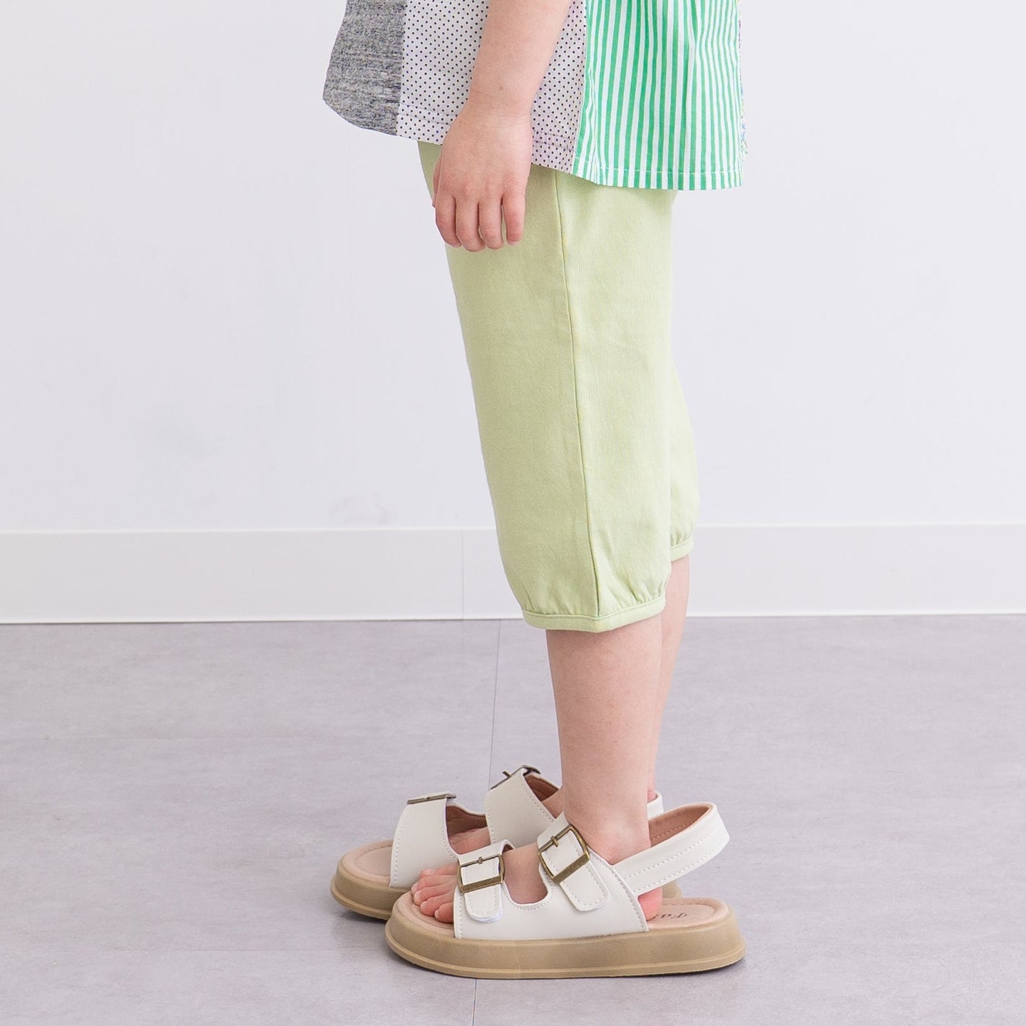 カットソーパンツ6分丈　KHAKI