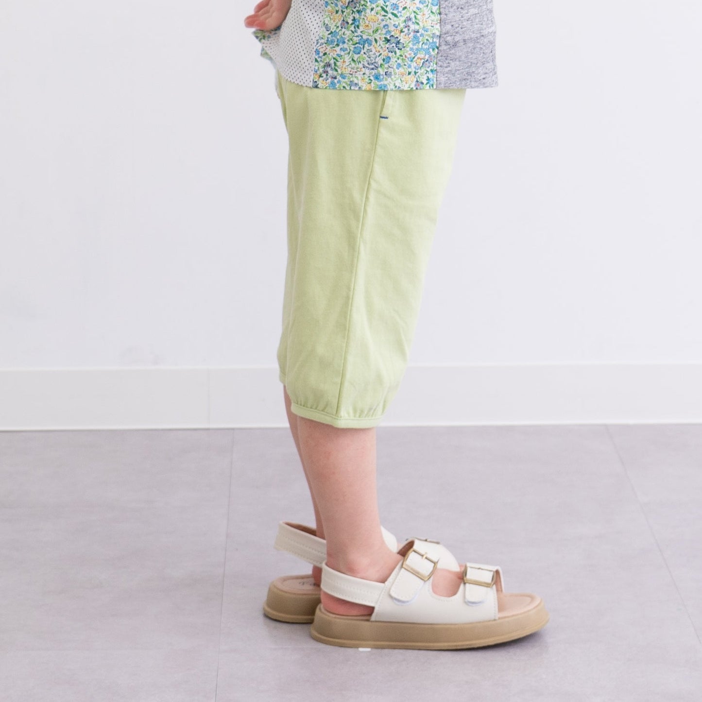 カットソーパンツ6分丈　KHAKI