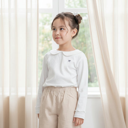 丸襟カットソー　OFF-WHITE