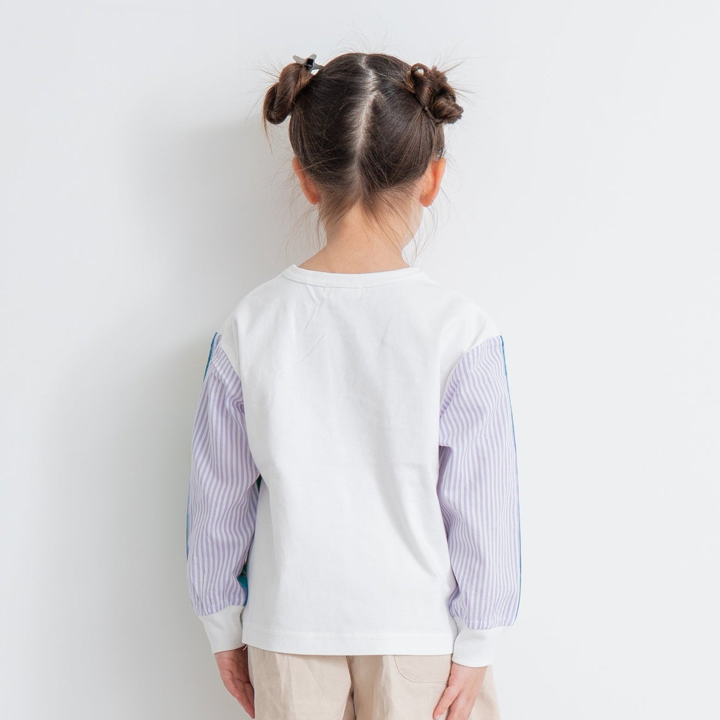 切り替えスリーブTシャツ【ライオン】　OFF-WHITE