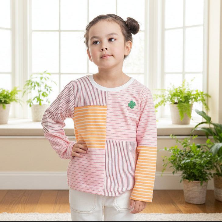 ボーダーTシャツ　PINK