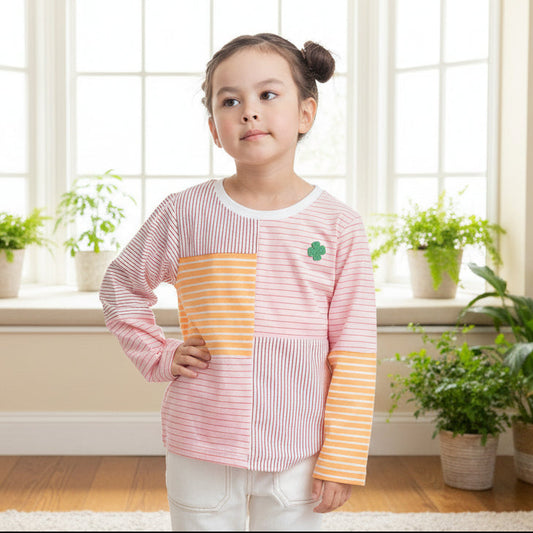 ボーダーTシャツ　PINK