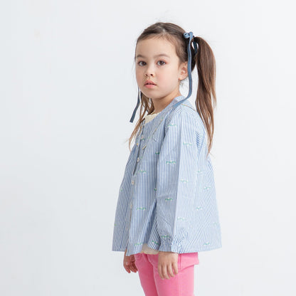 総柄ブラウス　STRIPE