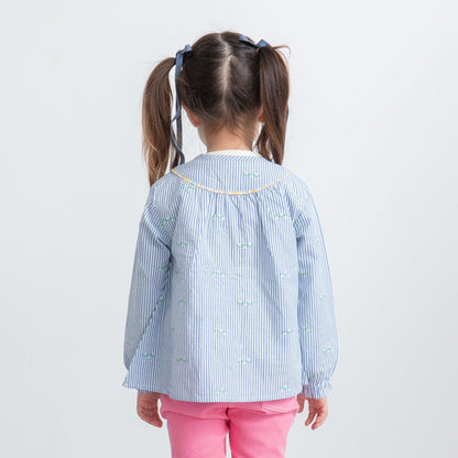 総柄ブラウス　STRIPE