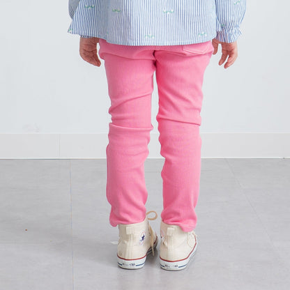 カラーニットデニムパンツ　PINK