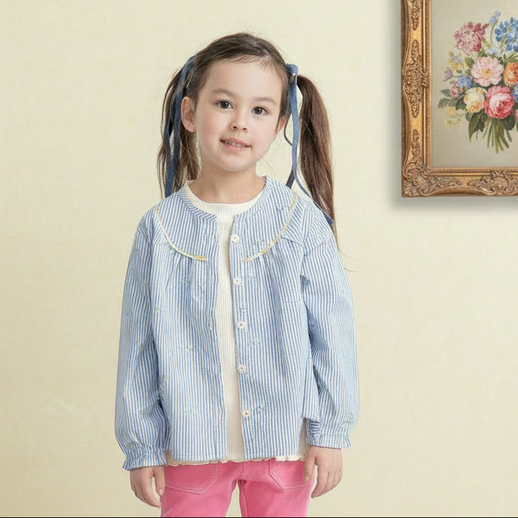 総柄ブラウス　STRIPE