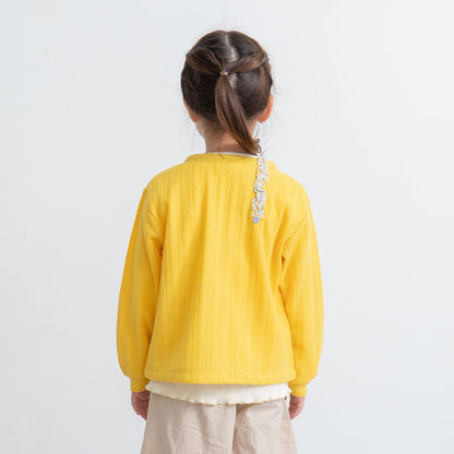 ニットカーディガン　YELLOW