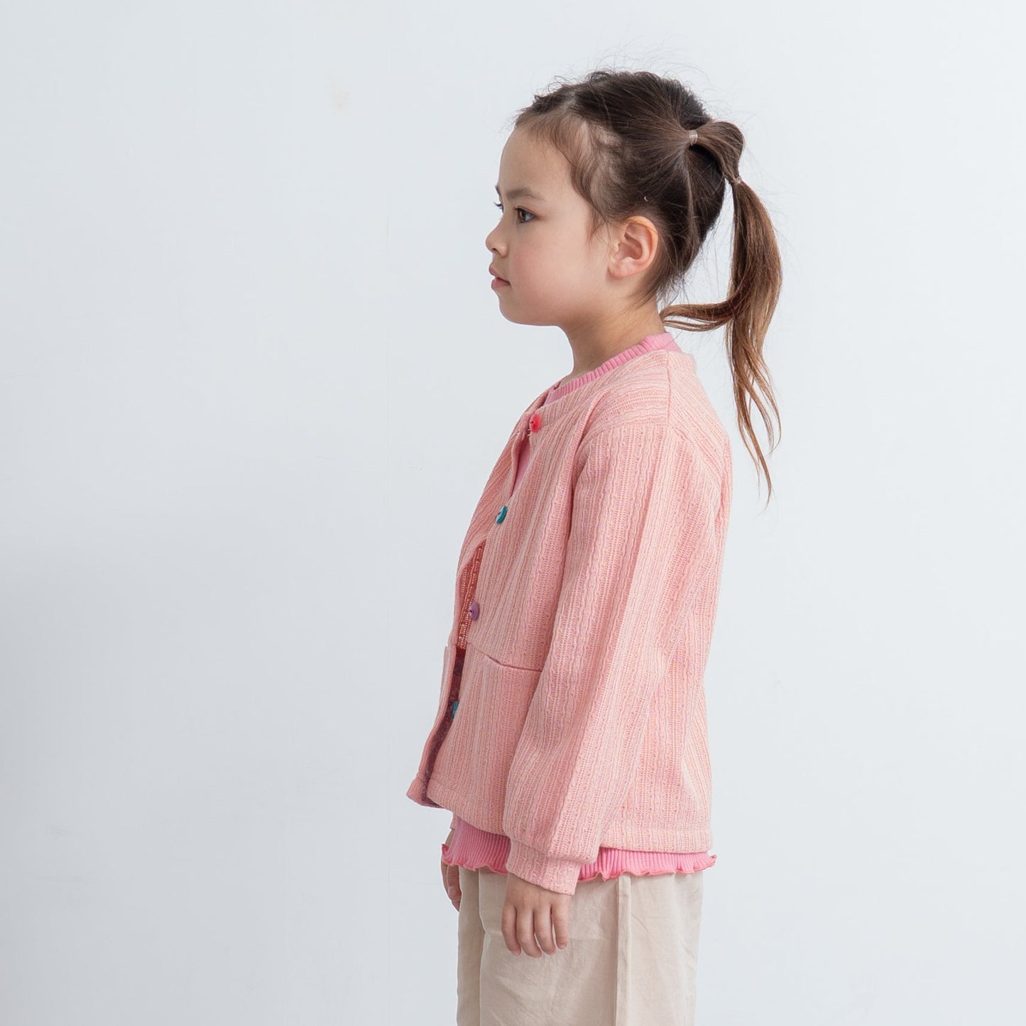 ニットカーディガン　PINK