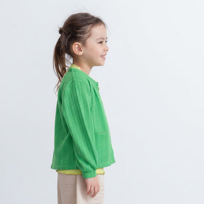 ニットカーディガン　GREEN