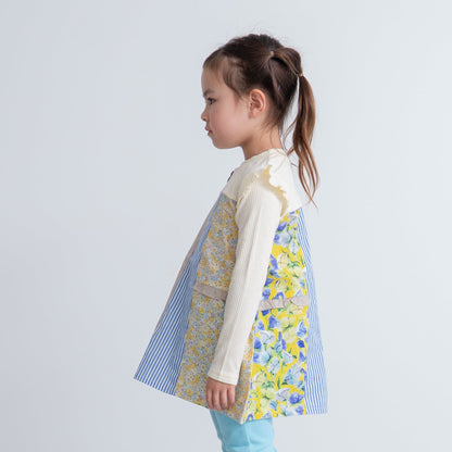 パッチワークチュニック　OFF-WHITE