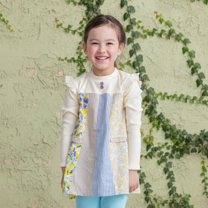 パッチワークチュニック　OFF-WHITE