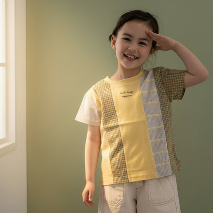 スイッチングTシャツ　BEIGE