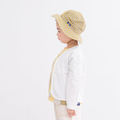 Vネックジップカーデ　OFF-WHITE