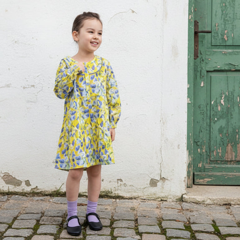 ブラウスワンピース　YELLOW