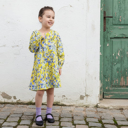 ブラウスワンピース　YELLOW