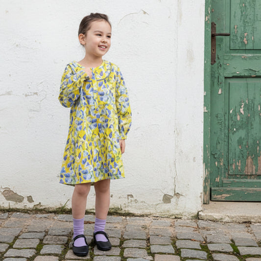 ブラウスワンピース　YELLOW